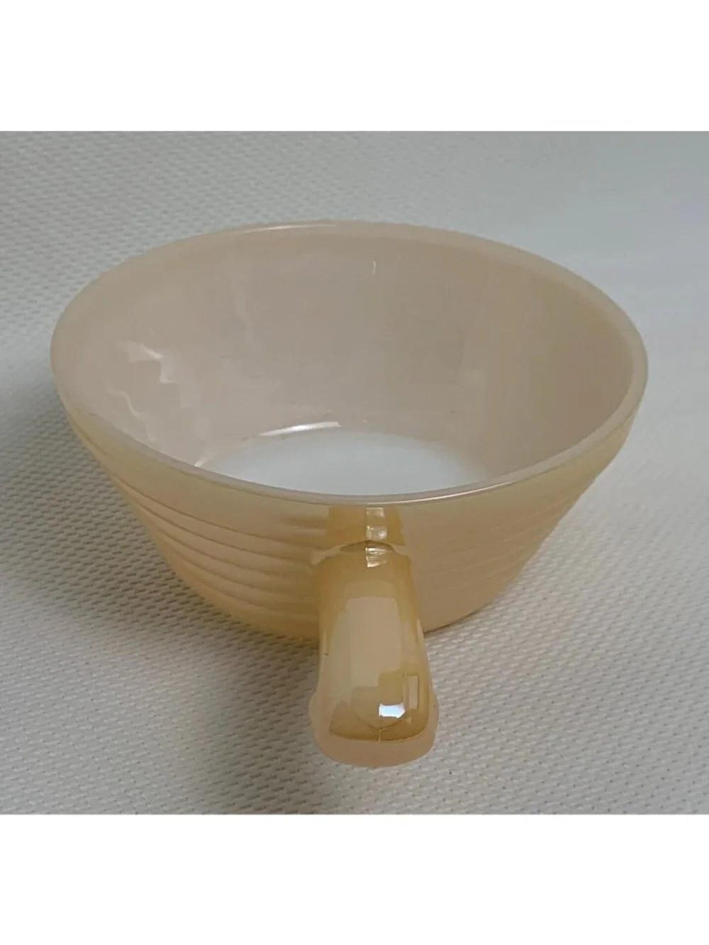 Vtg Lot of 4 Fire King Peach Luster Soup Bowls 10 oz Beehive Ovenware MCM USA